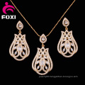 Luxurious Design fashion Gold Plated Costume Jewelry Set for Party